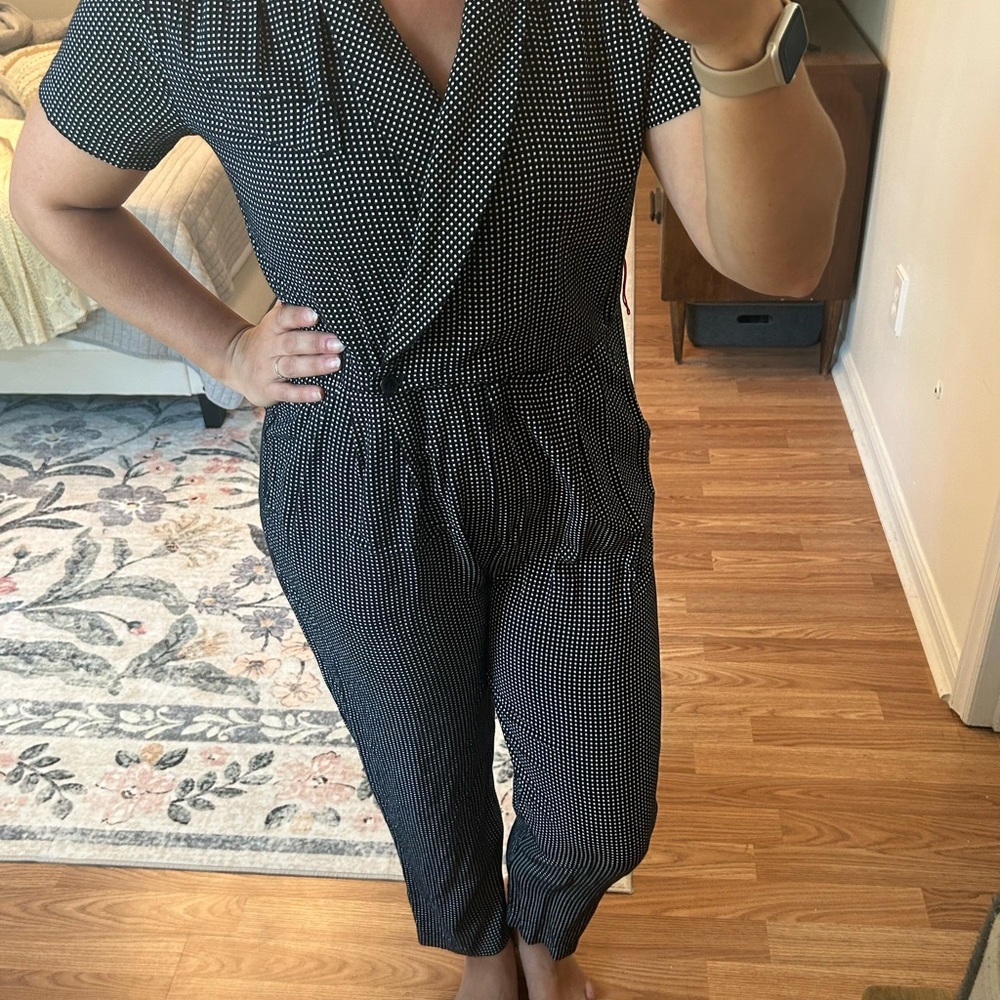 Vintage Black Polka Dot Jumpsuit